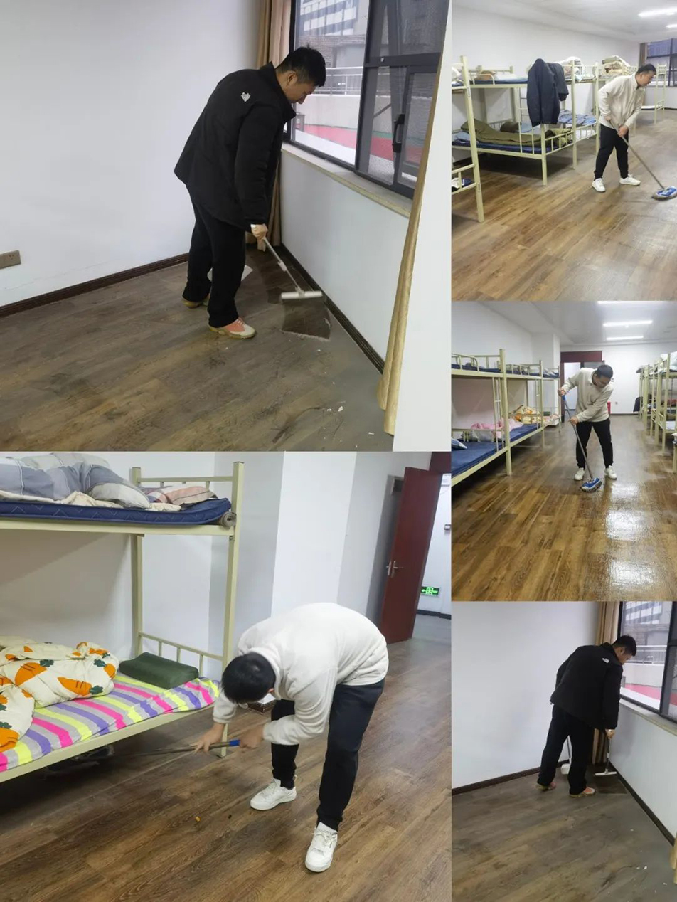 機關團支部組織志愿者開展“扮靚新宿舍，溫情暖人心”集中清掃活動